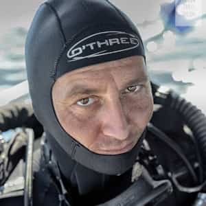Technical Diving Instructor Samuel Mason teaching open circuit and closed circuit (JJ-CCR) courses - Trawangan Dive