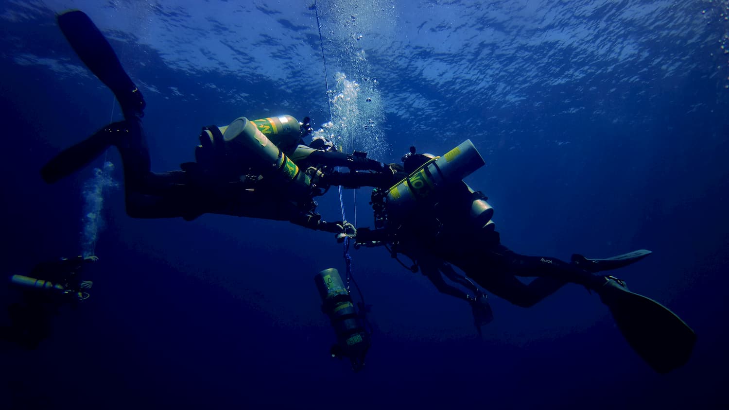TDI Decompression Procedures Diver Course. Dive to 45 metres
