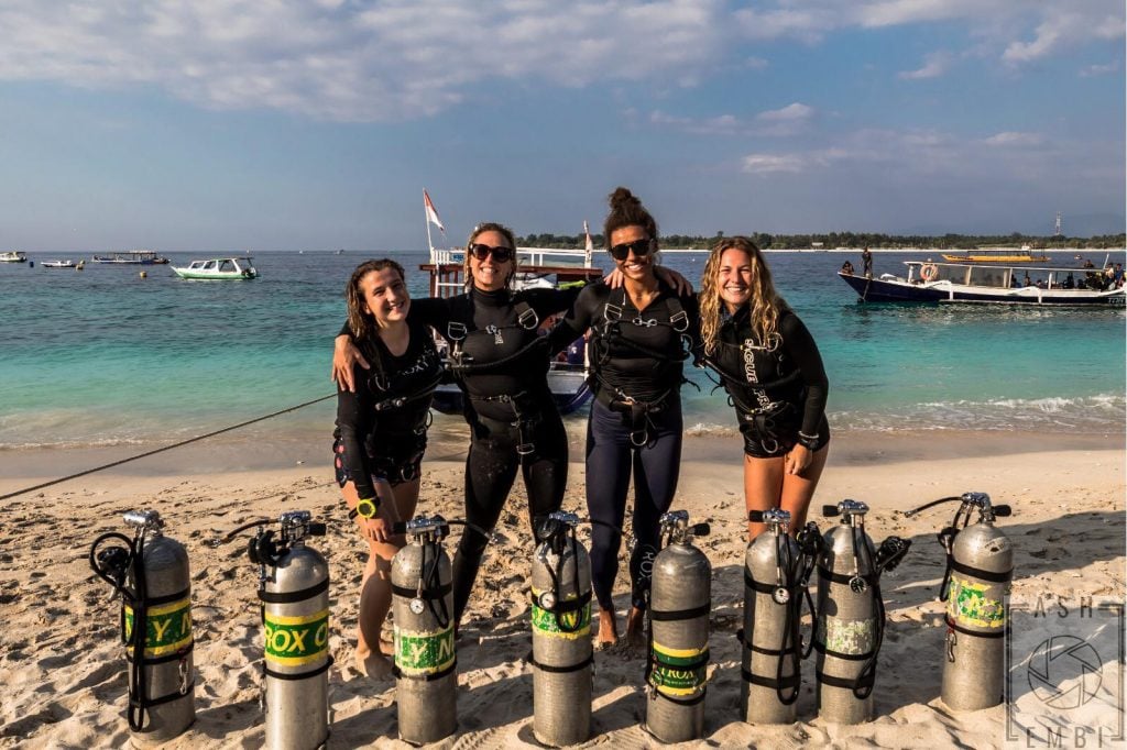 Sidemount Course is a favourite diving speciality for divers coming to Gili Trawangan